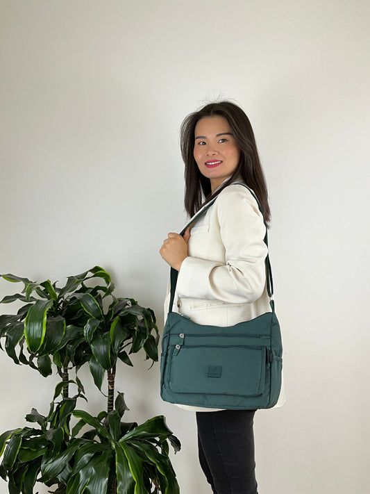 MS Skuldertaske/Crossbody Grøn| MAS SELECTION