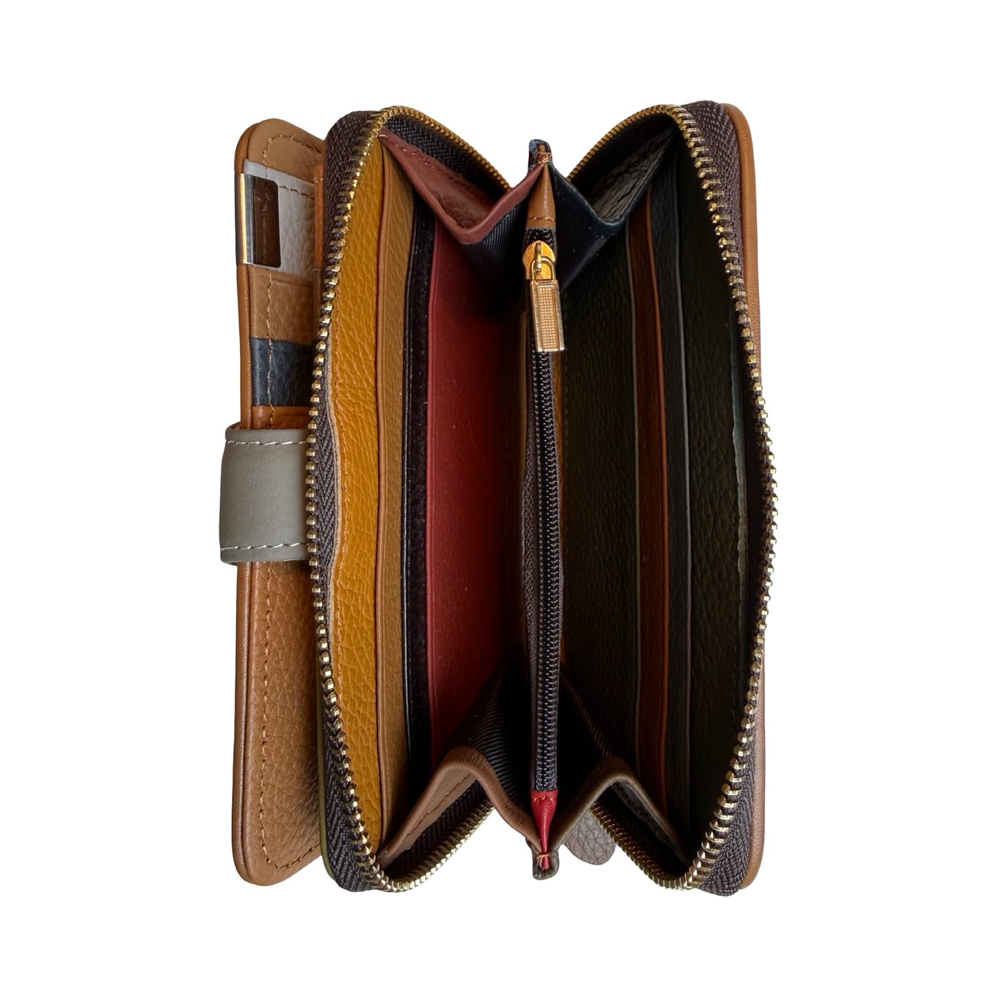 Mellemstor Damepung i Ægte Læder