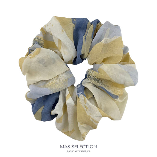 Satin Stor Scrunchie Mix af Farver Beige| MAS SELECTION
