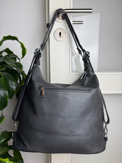 Multifunktionel Rygsæk og Skuldertaske Grå