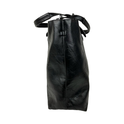 Sideside af shopper fra Elisa 3 i 1 dametaske i sort – stilrent og rummeligt design