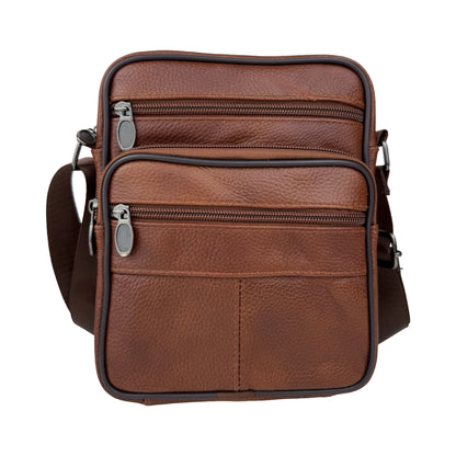 Læder Skuldertaske i Brun