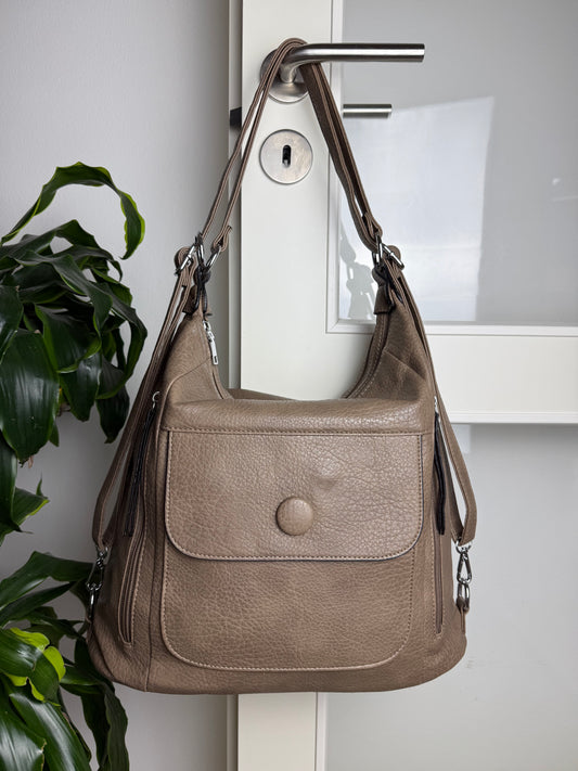 Multifunktionel Rygsæk og Skuldertaske Khaki