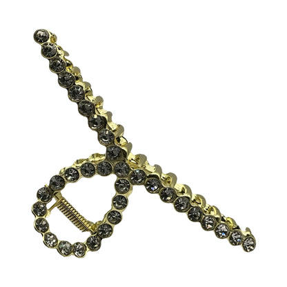 Metal Hårklemme med Diamanter