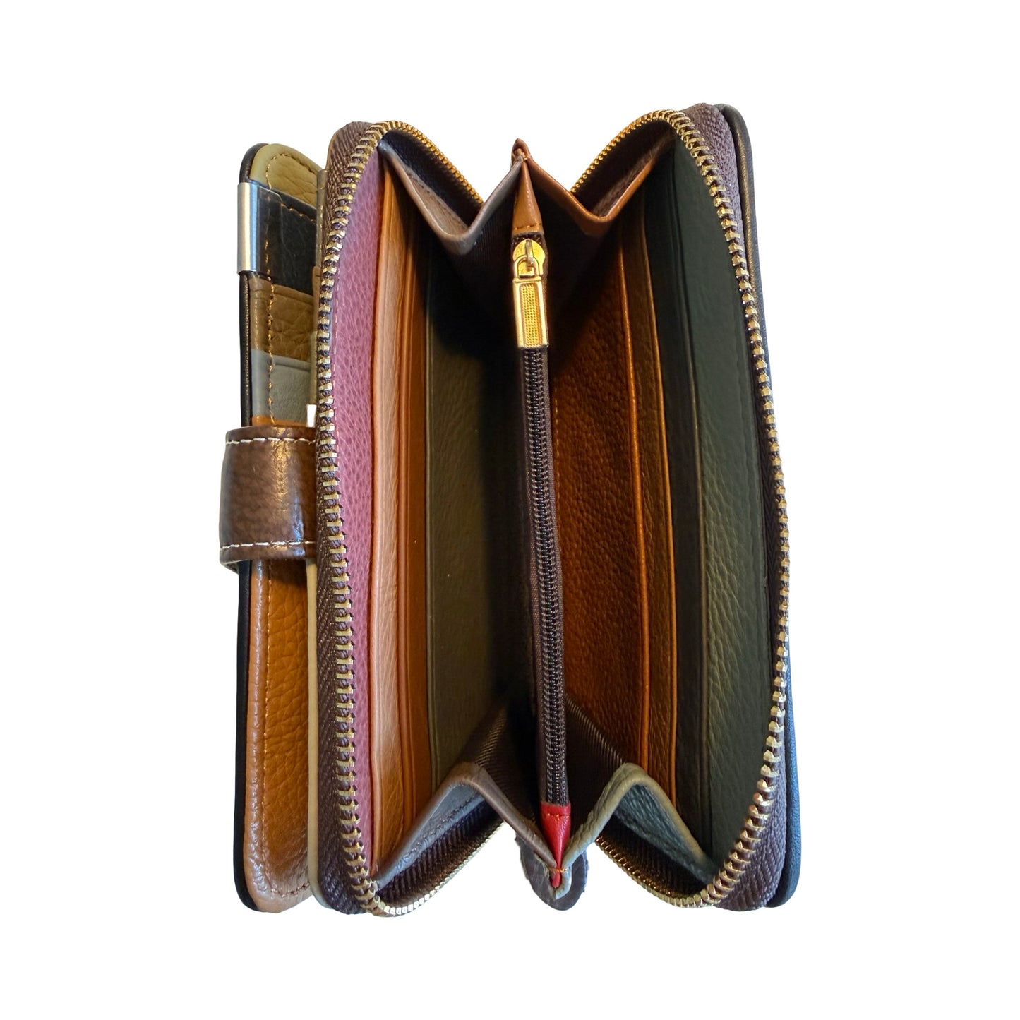 Mellemstor Damepung i Ægte Læder