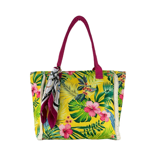 Blomstrende Stor Shopper Gul