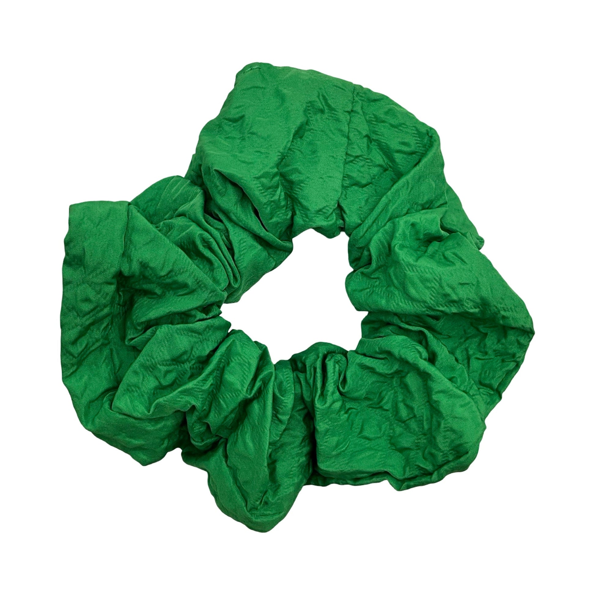 Ensfarvet Scrunchie Grøn| MAS SELECTION