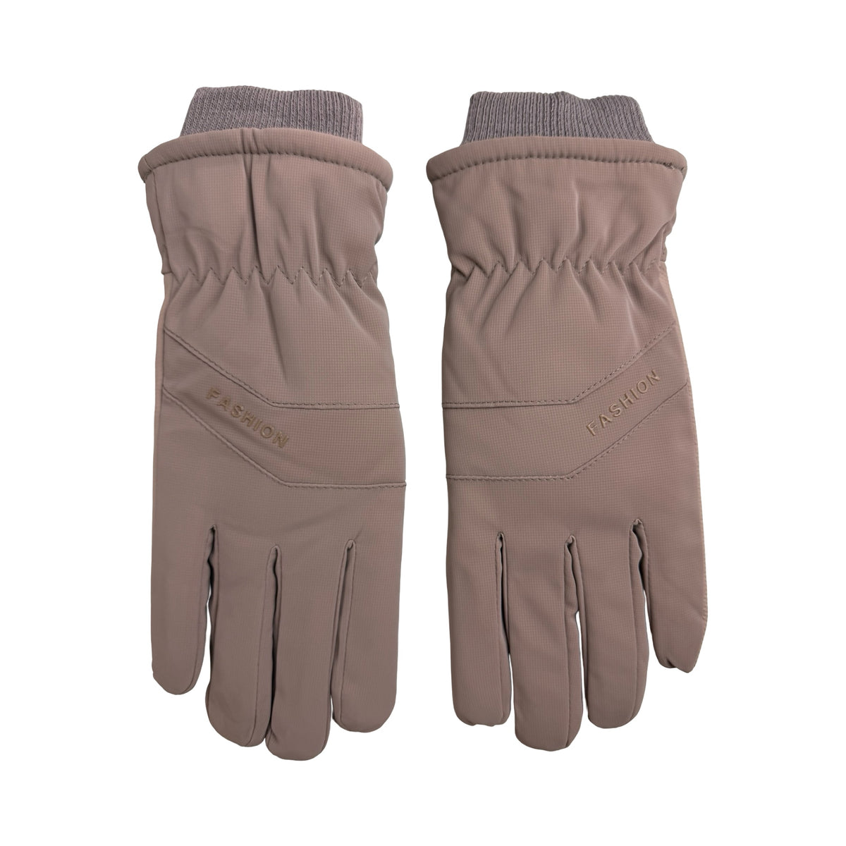 Vandafvisende Vinterhandsker med Blødt Fleecefor i Beige