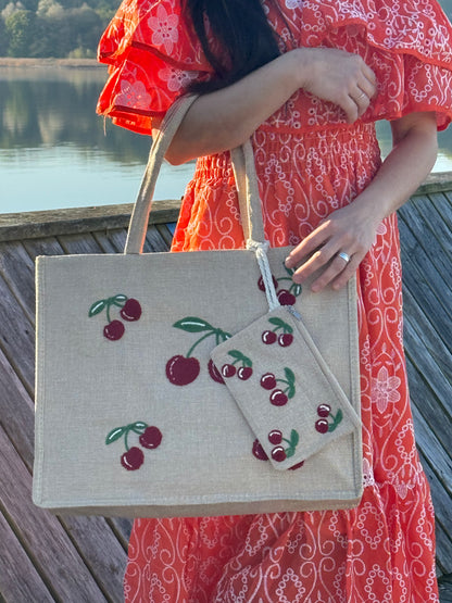 Kirsebær Shopper i Sand