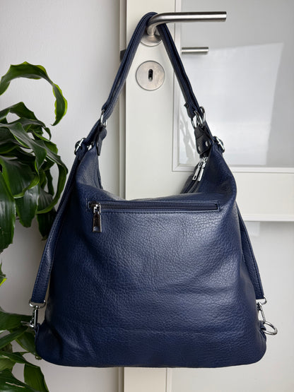 Multifunktionel Rygsæk og Skuldertaske Mårkeblå