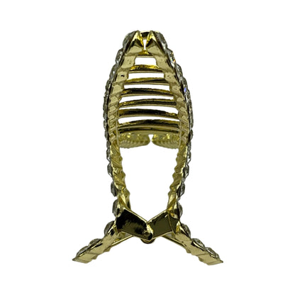Metal Hårklemme med Diamanter