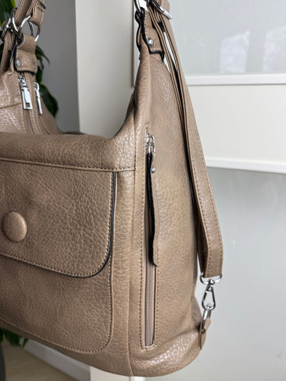 Multifunktionel Rygsæk og Skuldertaske Khaki