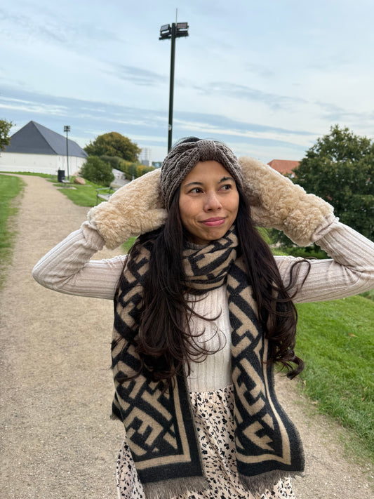 Ella Tørklæde Beige | MAS SELECTION