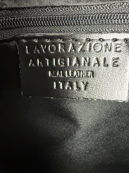 Flettet Skuldertaske i Ægte Læder Sort | MAS SELECTION