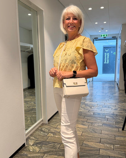 Vittoria Crossbody-minitaske Creme | MAS SELECTION