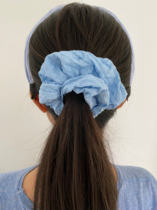 Ensfarvet Scrunchie Grøn| MAS SELECTION