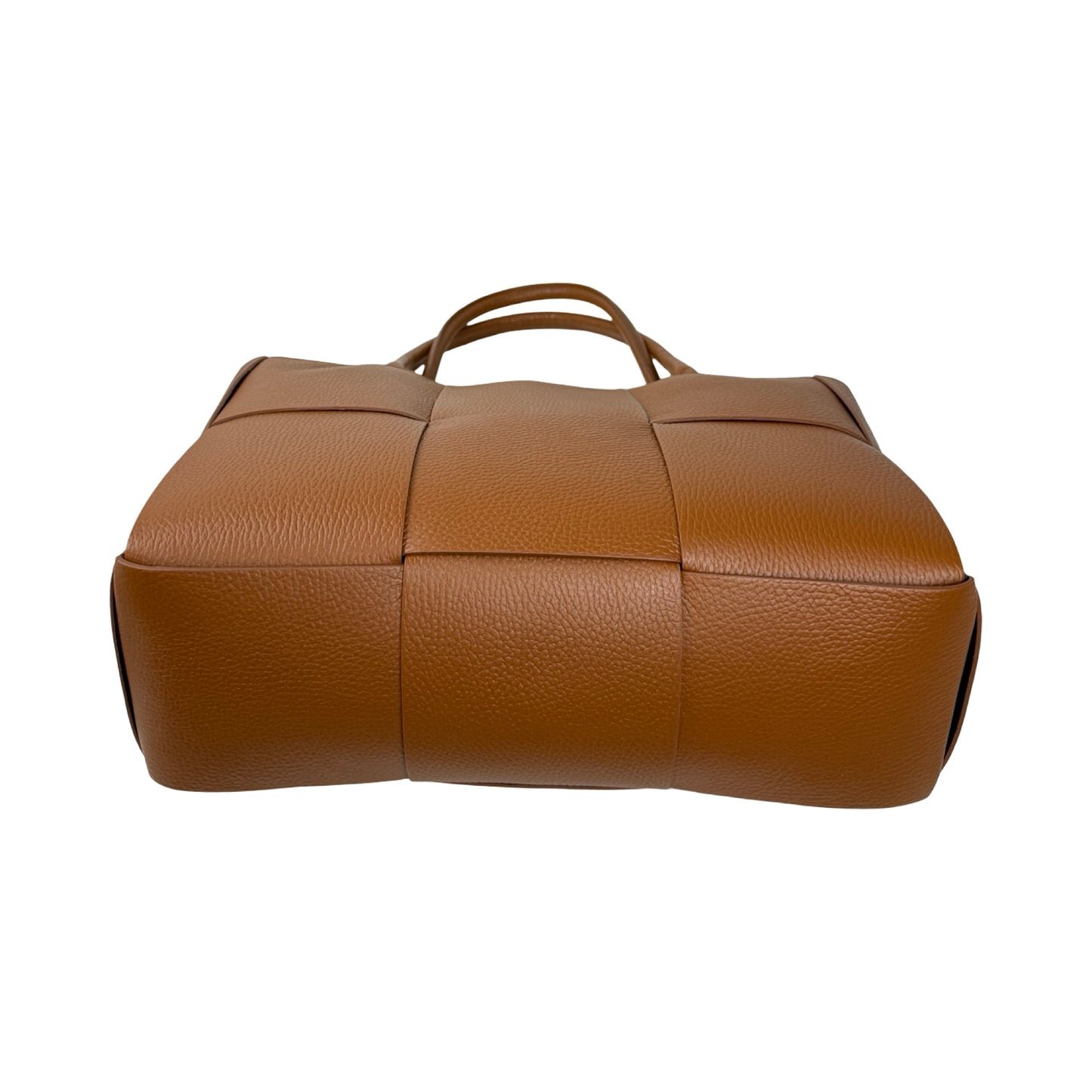 Flettet Skuldertaske i Ægte Læder Brun | MAS SELECTION