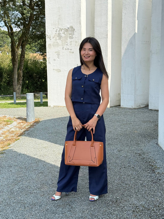 Cecilie Store Håndtaske Brun | MAS SELECTION