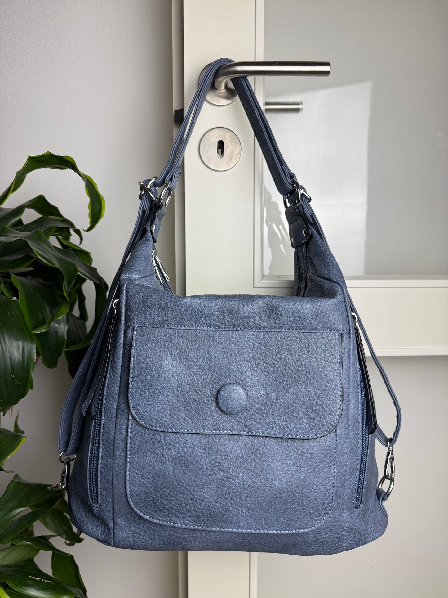 Multifunktionel Rygsæk og Skuldertaske Lyseblå