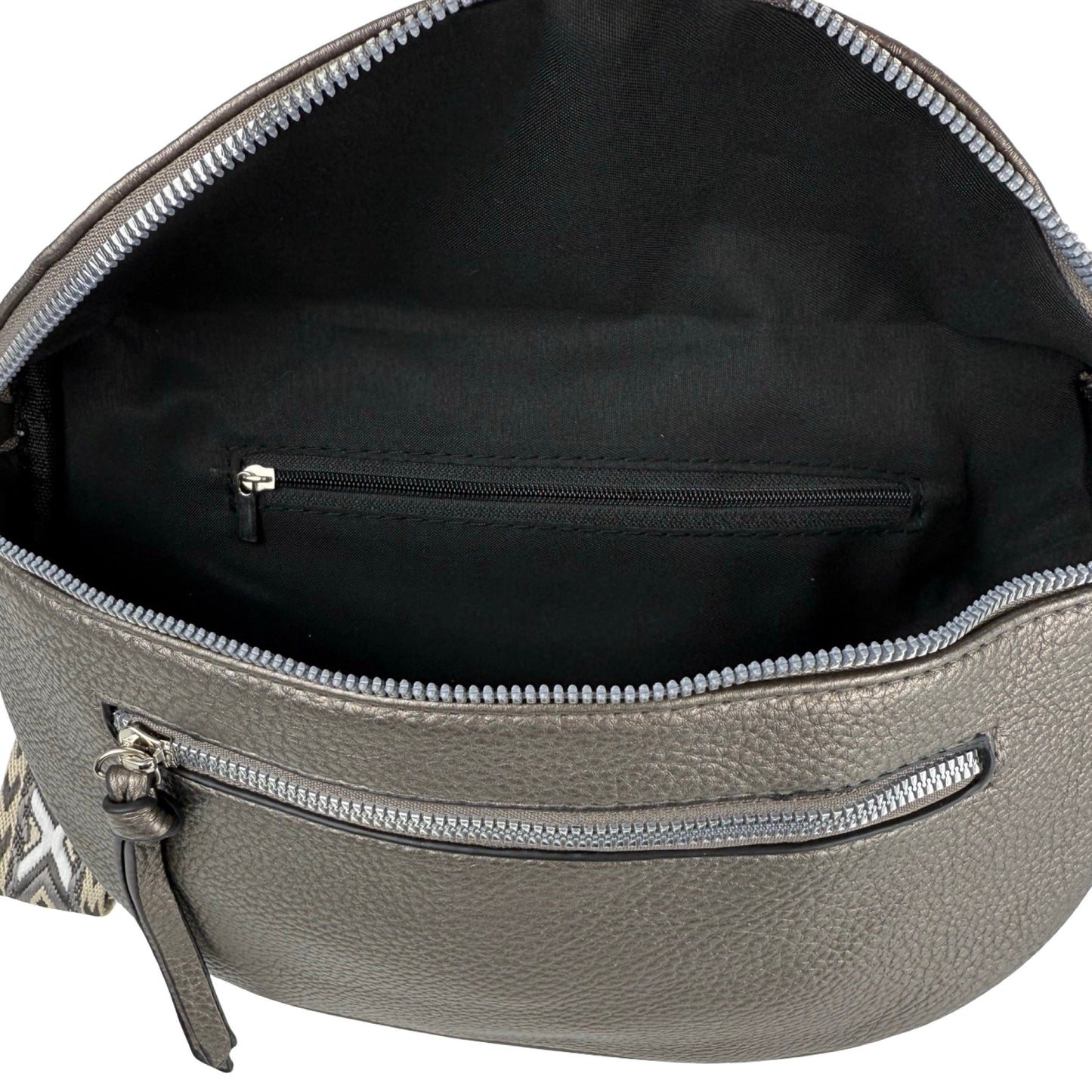 MAS SELECTION MS Bumbag åben inderside i sølv