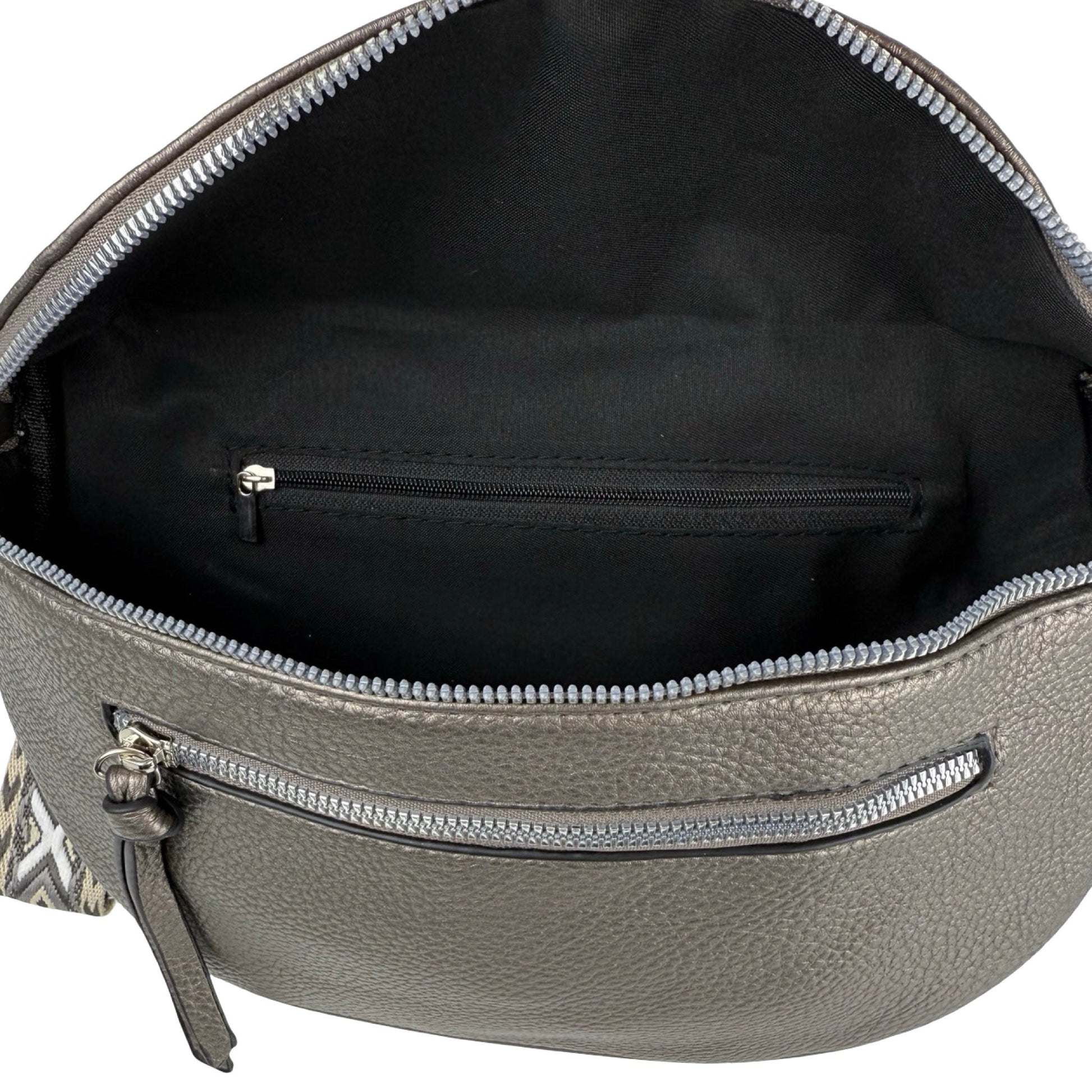 MAS SELECTION MS Bumbag åben inderside i sølv