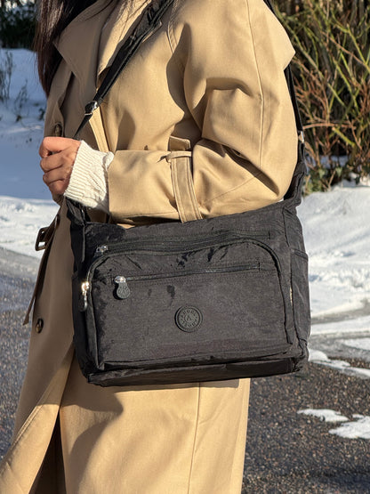 MS Klassisk Skuldertaske i Khaki | MAS SELECTION