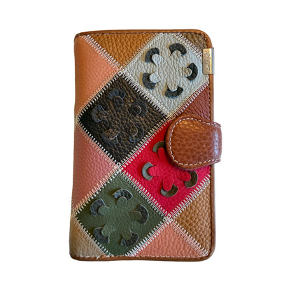 Mellemstor Damepung i Ægte Læder