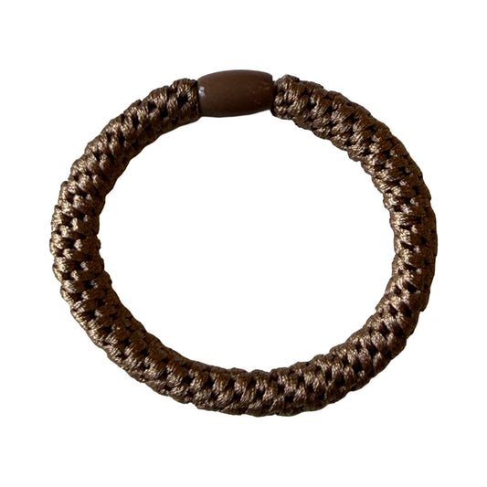Strikket hårelastik khaki