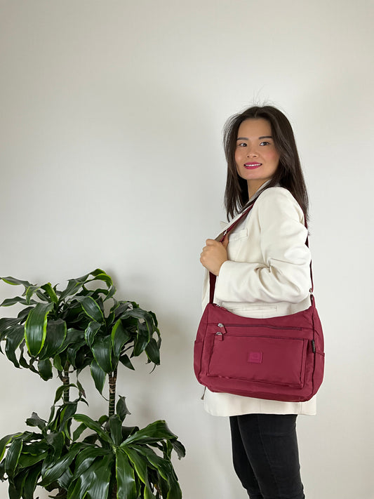 MS Skuldertaske/Crossbody Rød