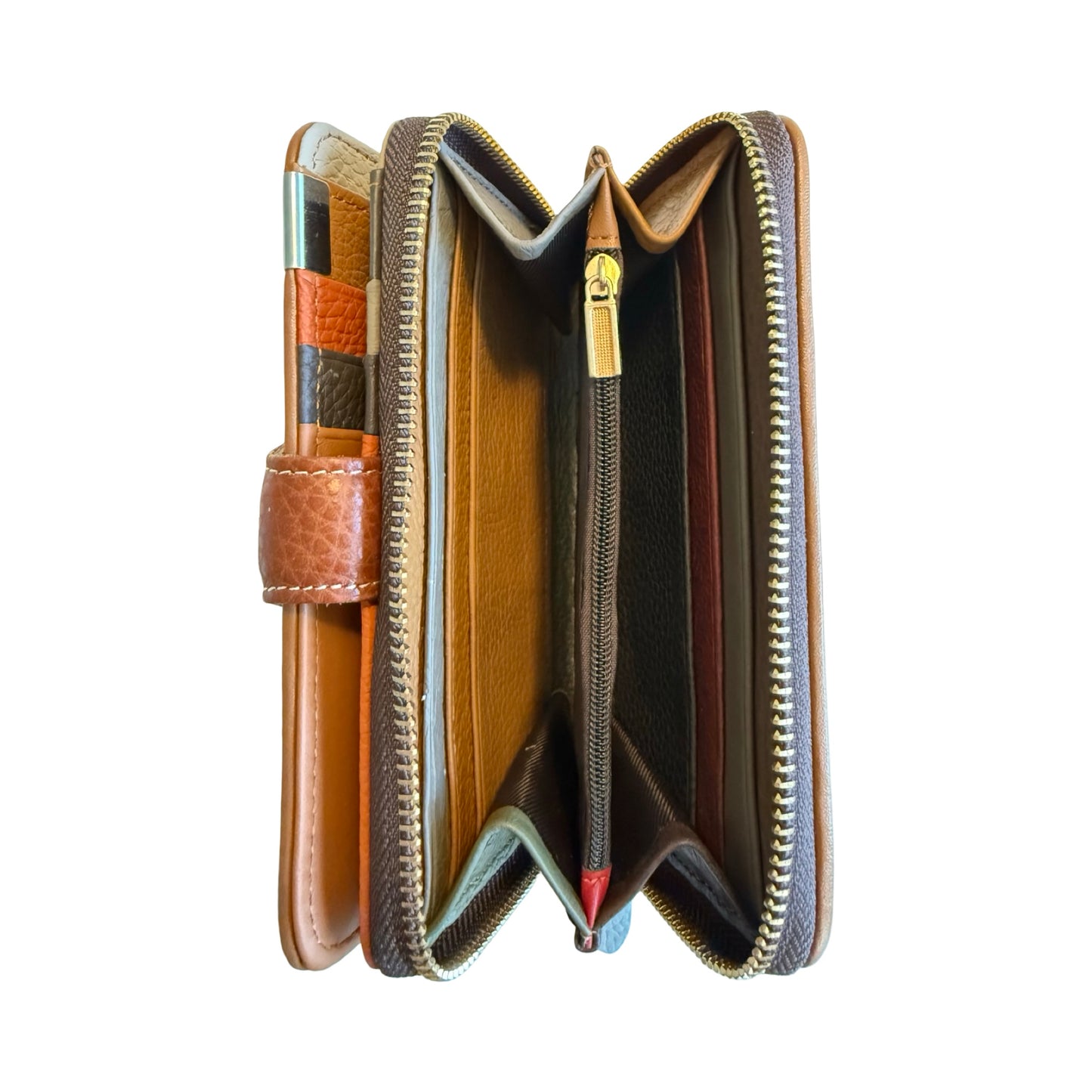 Mellemstor Damepung i Ægte Læder