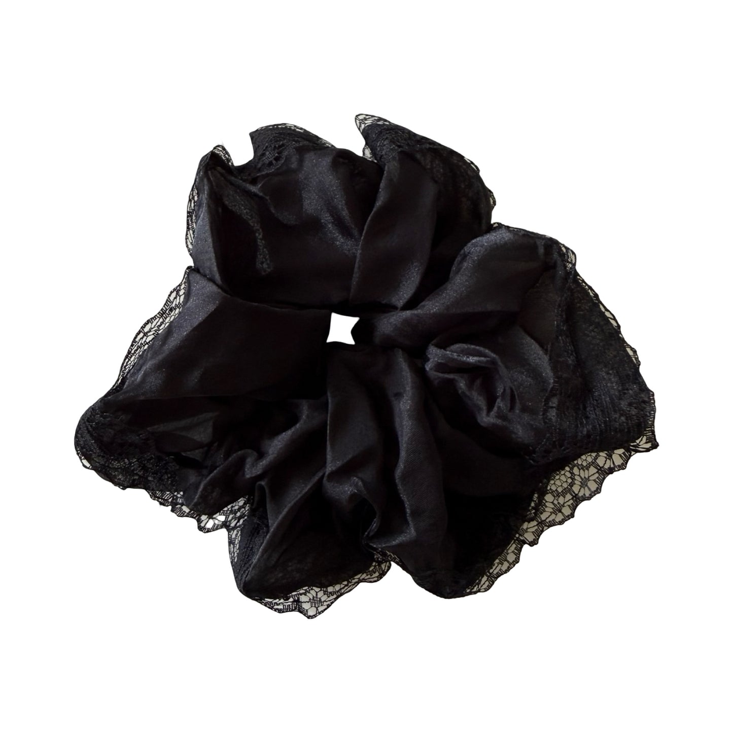 Stor Scrunchie med Blonde i Sort