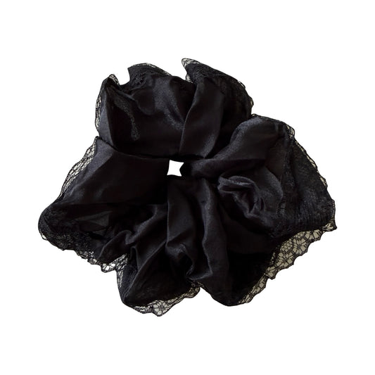 Stor Scrunchie med Blonde i Sort