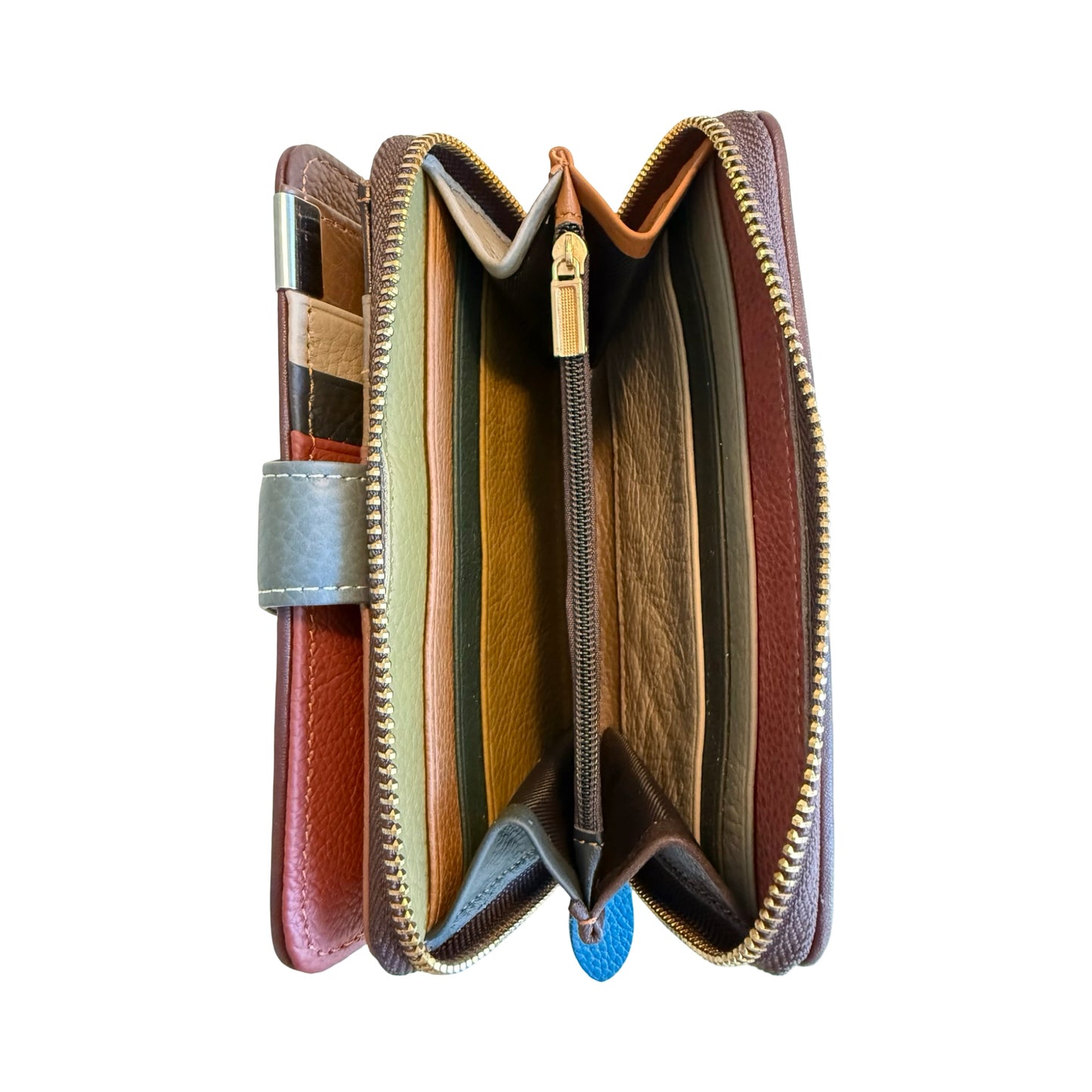 Mellemstor Damepung i Ægte Læder