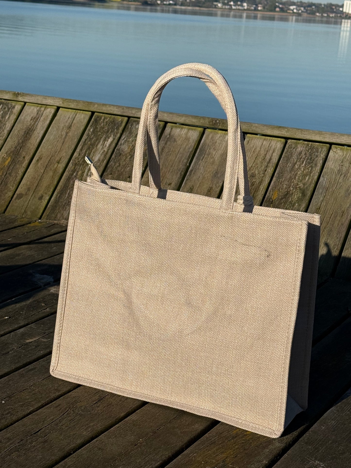 Kirsebær Shopper i Beige