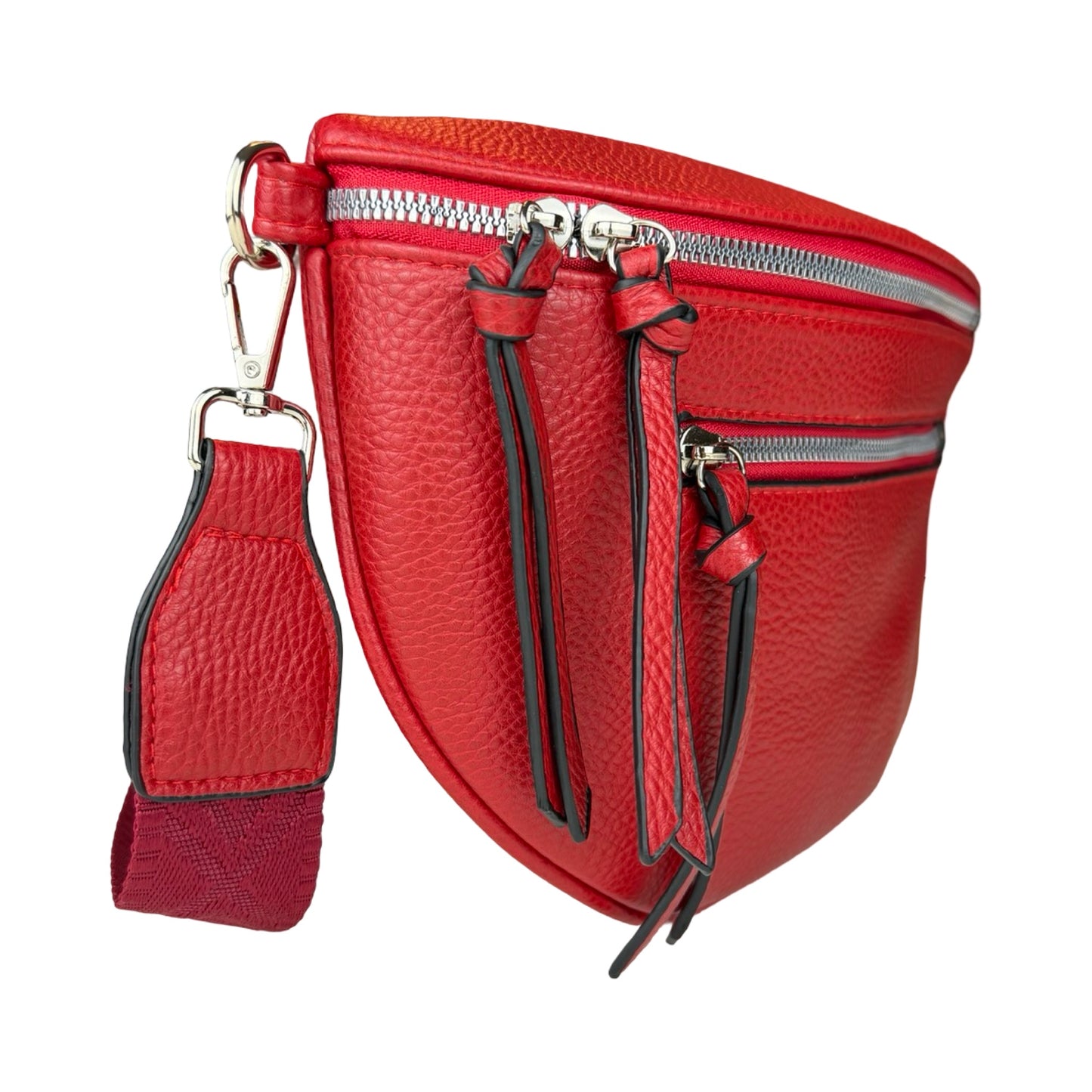 MS Bumbag Rød Ensfarvet | MAS SELECTION