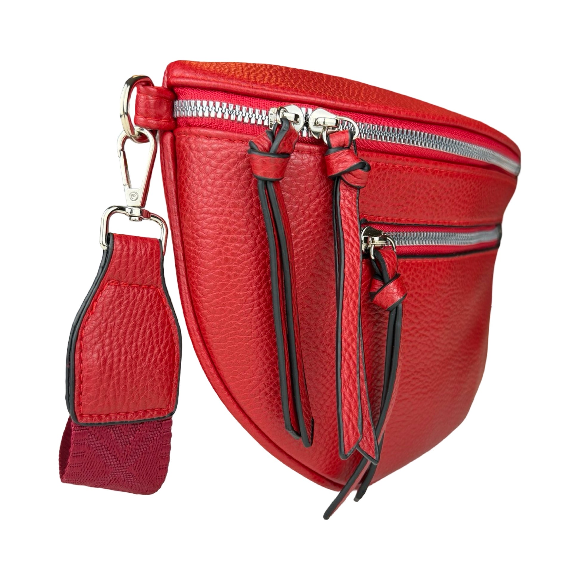 MS Bumbag Rød Ensfarvet | MAS SELECTION