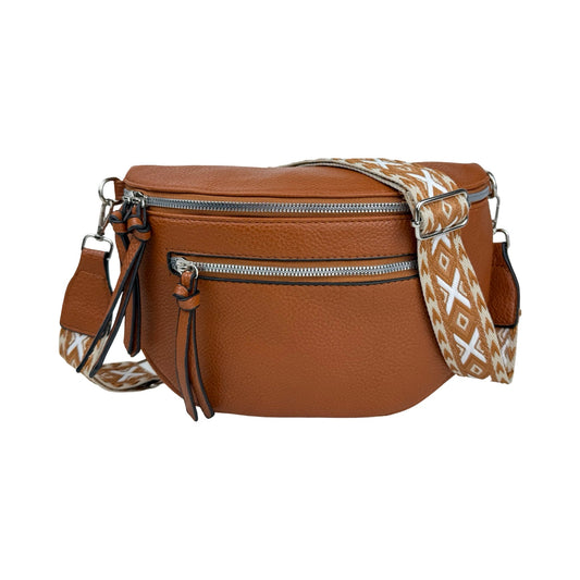 MAS SELECTION MS Bumbag med rem forside i brun