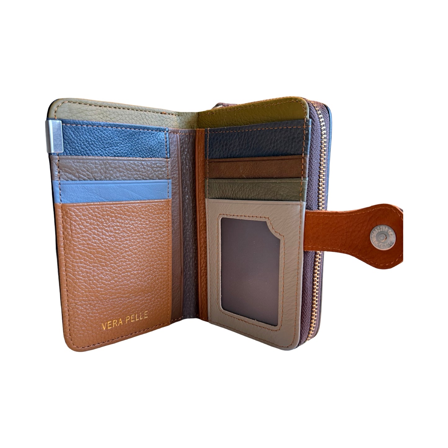 Mellemstor Damepung i Ægte Læder