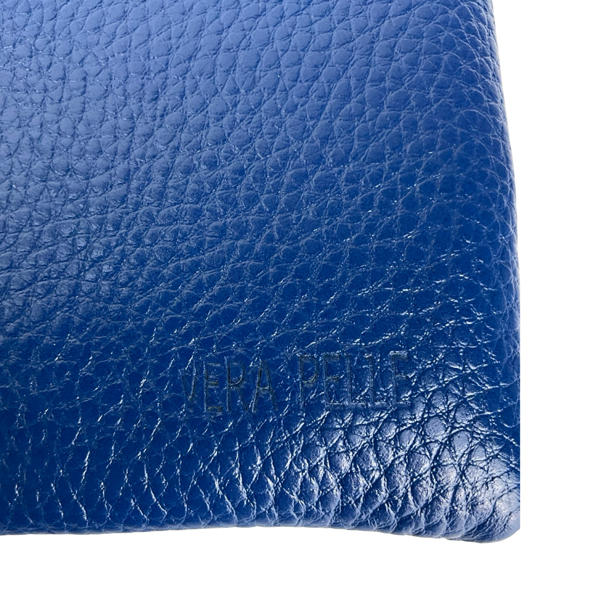 Ægte Læder Clutch i Mørkeblå