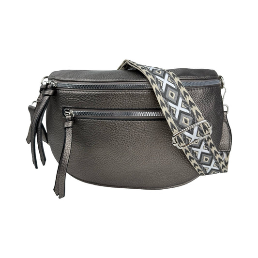 MAS SELECTION MS Bumbag med rem forside i sølv