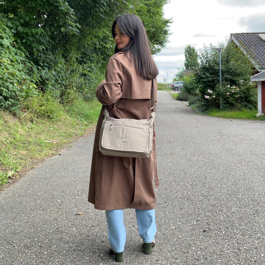 Antonella Skuldertaske Beige | MAS SELECTION