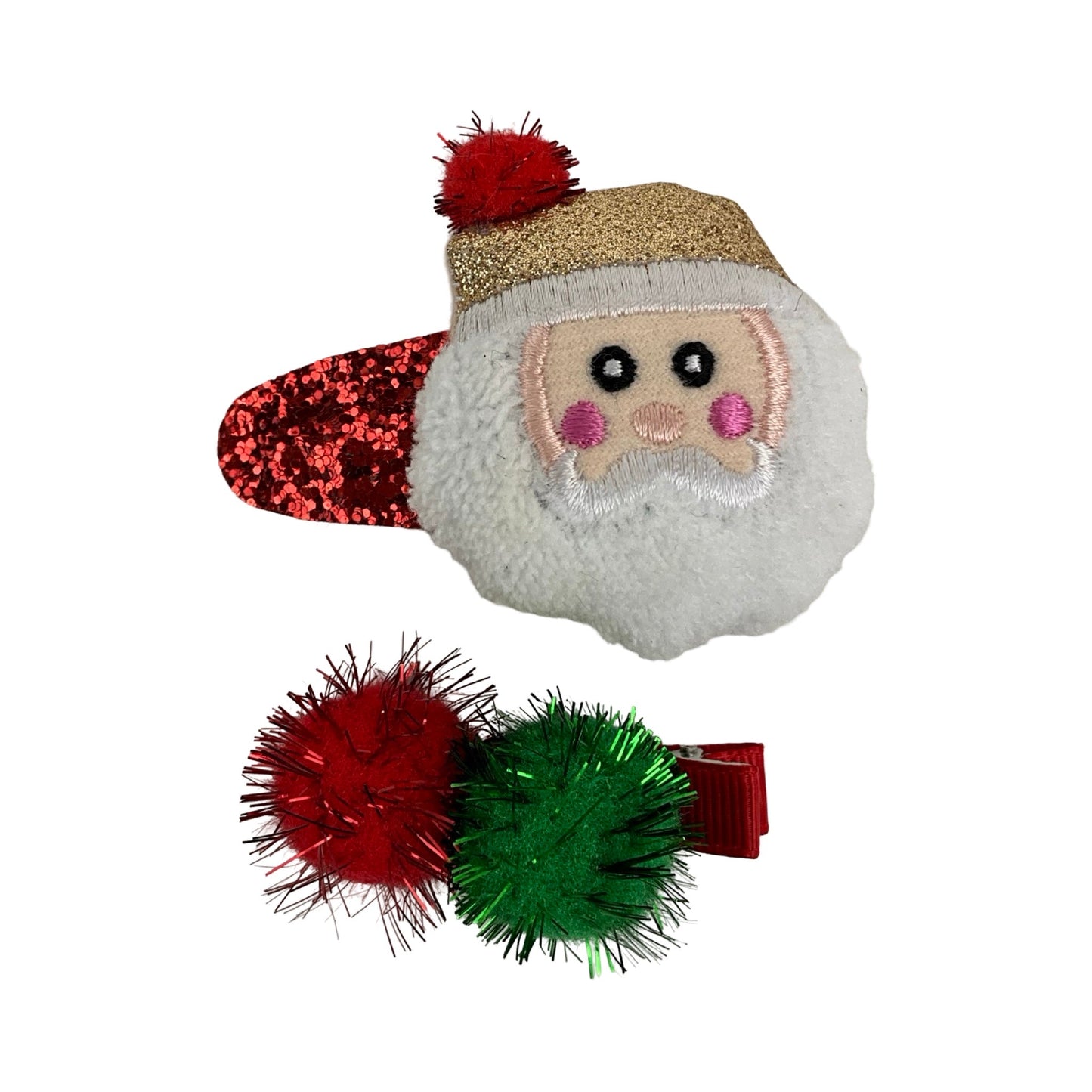 Julemands Hårspænder Grøn og Rød| MAS SELECTION