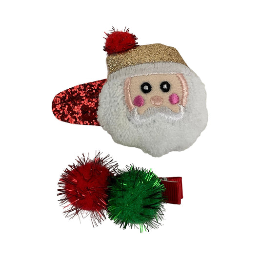 Julemands Hårspænder Grøn og Rød| MAS SELECTION