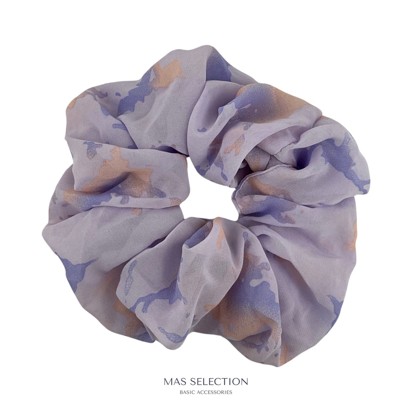 Satin Stor Scrunchie Mix af Farver Lilla| MAS SELECTION