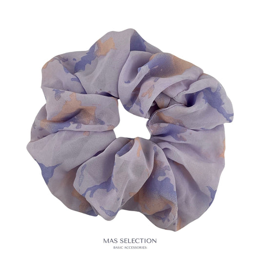 Satin Stor Scrunchie Mix af Farver Lilla| MAS SELECTION