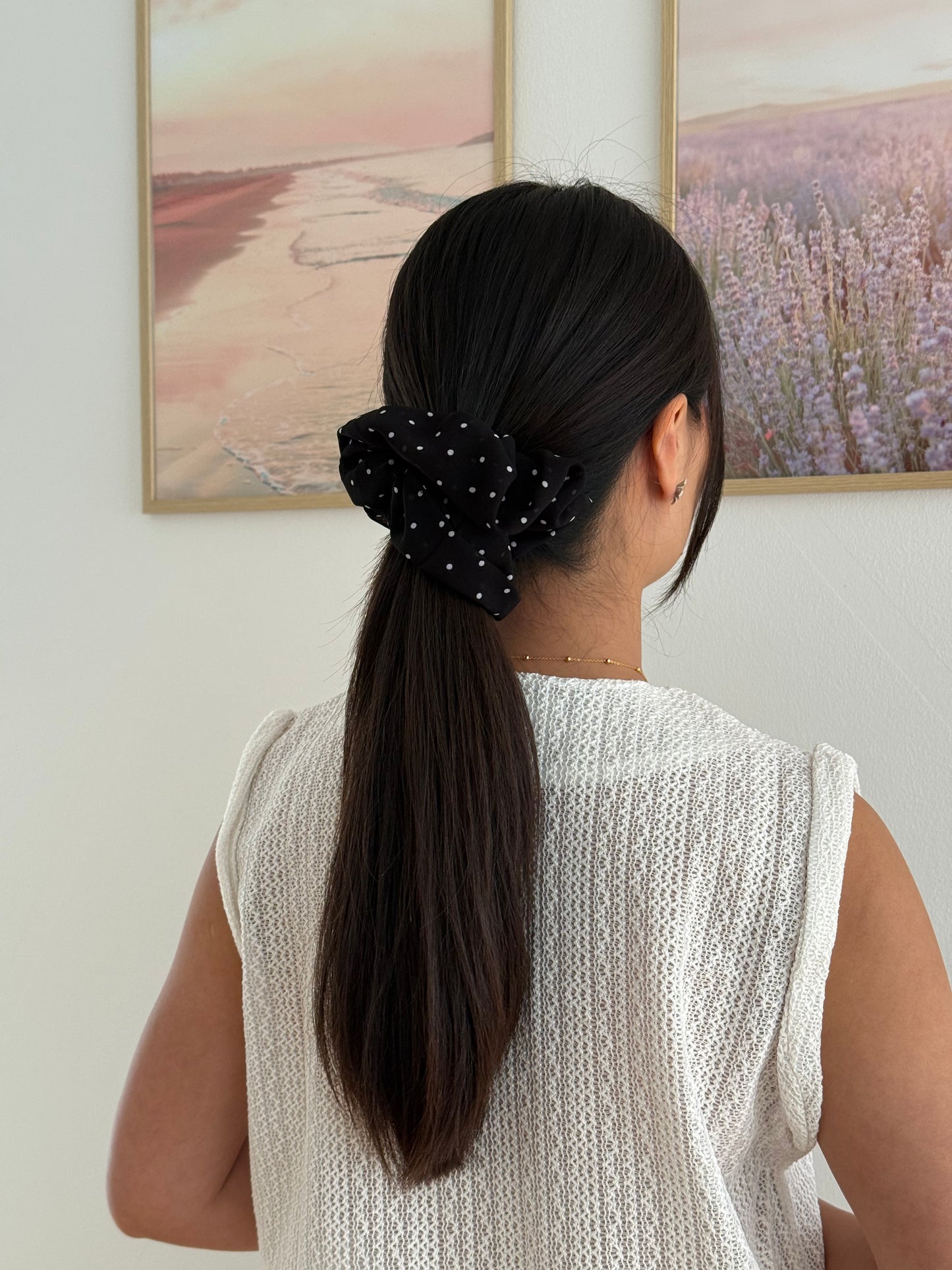 Stor Scrunchie Polka Dot Sort