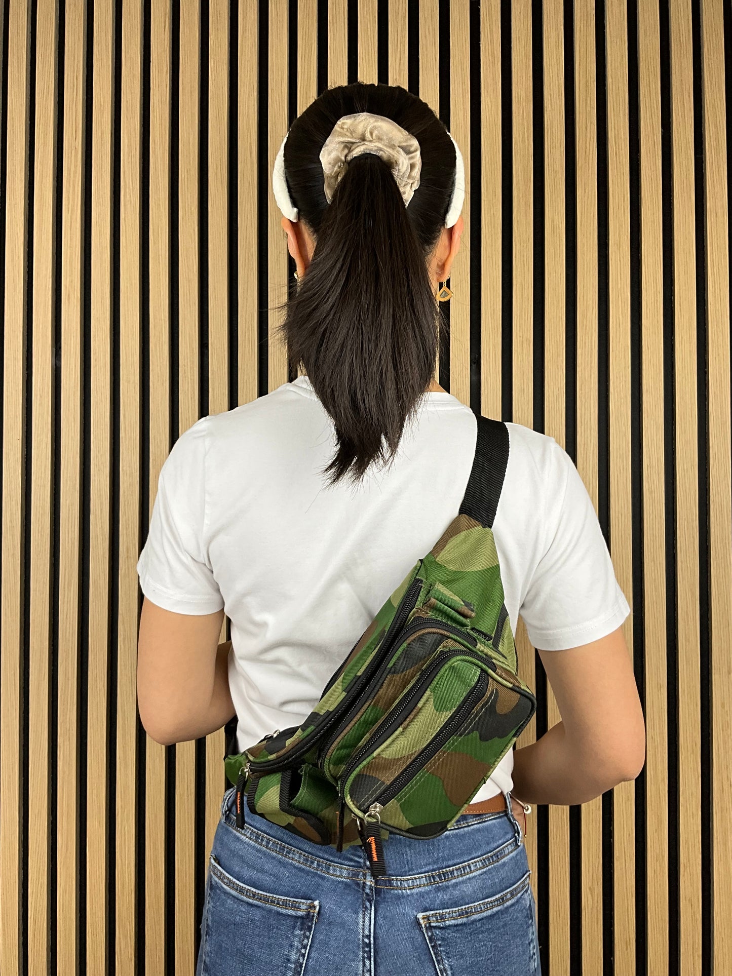 Funktionel Bæltetaske Camouflage Grøn