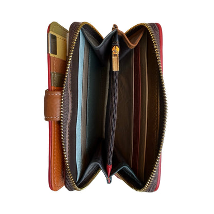 Mellemstor Damepung i Ægte Læder