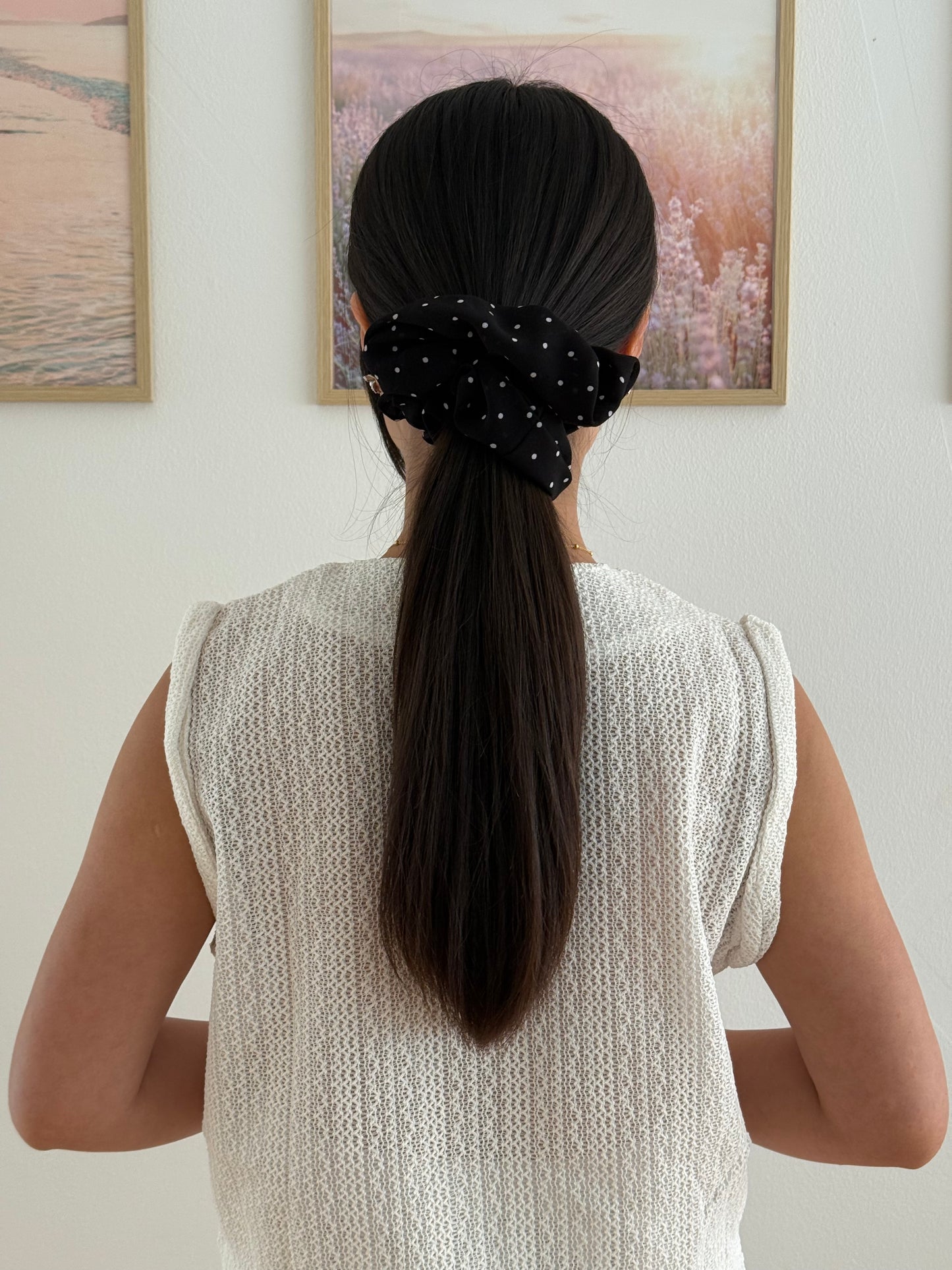 Stor Scrunchie Polka Dot Sort