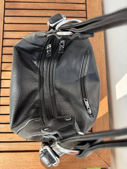 Multifunktionel Rygsæk og Skuldertaske Sort
